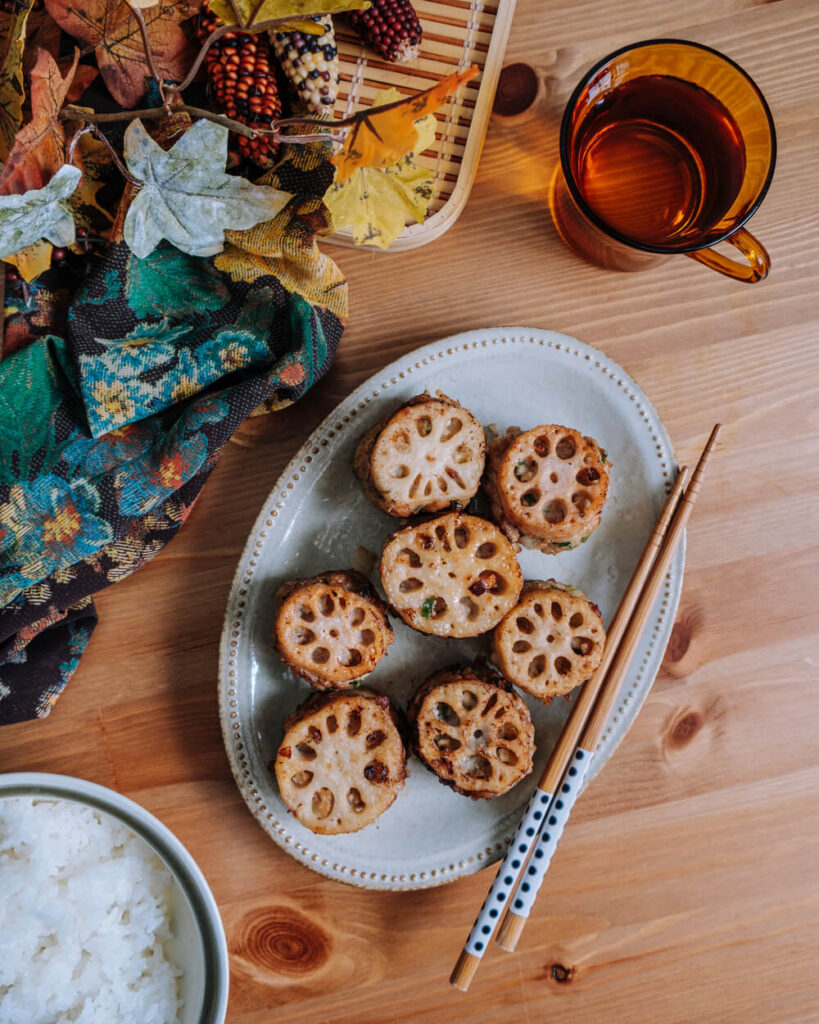 蓮藕漢堡俯拍技巧